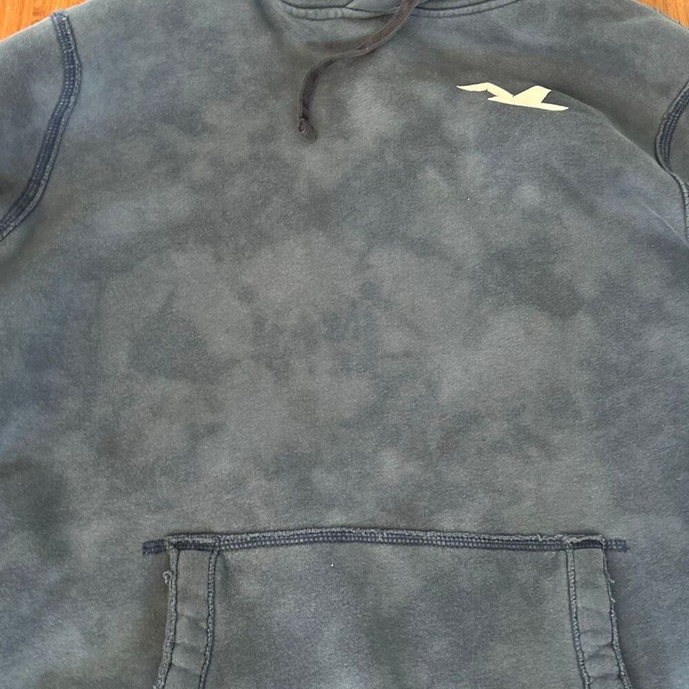 Hollister California blue iconic feel good fleece hoodie sweatshirt size XL - Picture 4 of 4
